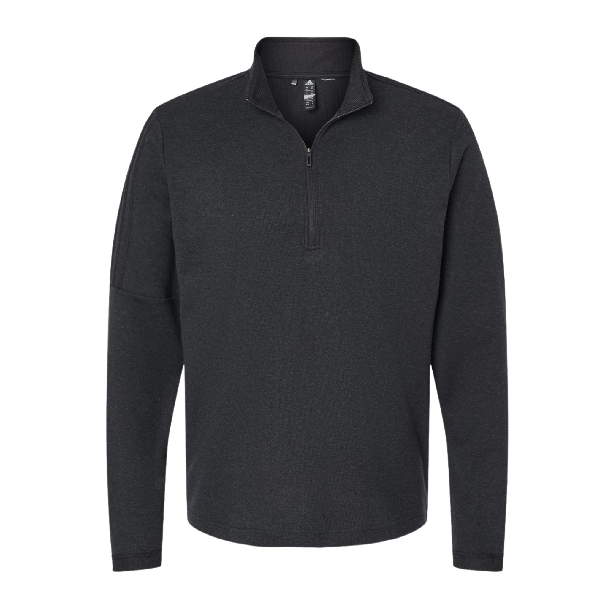 3-Striped Heathered Quarter-Zip