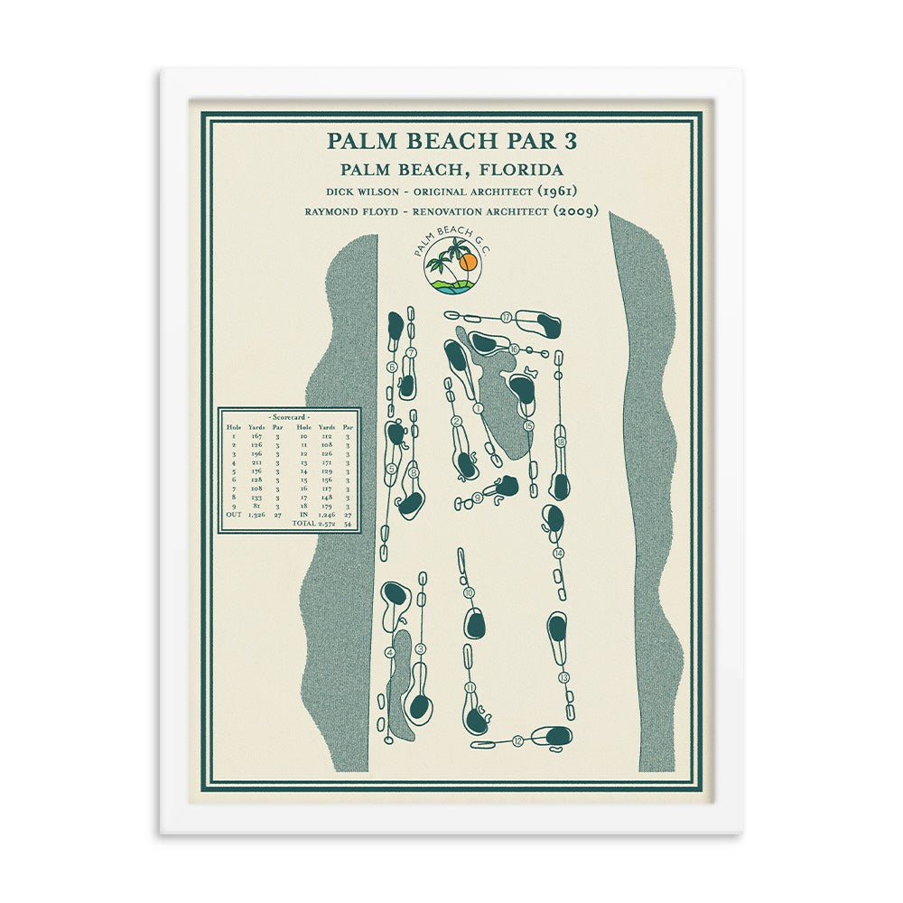 Palm Beach Par 3 Course Map